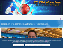 Tablet Screenshot of epa-bowling-club.de